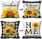 Sunflower Decorative Throw Pillow Covers, Set of 2, Sweet Home Decorations Cushion Case for Sofa Couch, Sunflower Decor Gifts for Home Living Room Bedroom, 18x18 Inch Pillow Cases